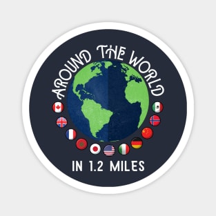 Around the World in 1.2 Miles- World Showcase Inspired Magnet